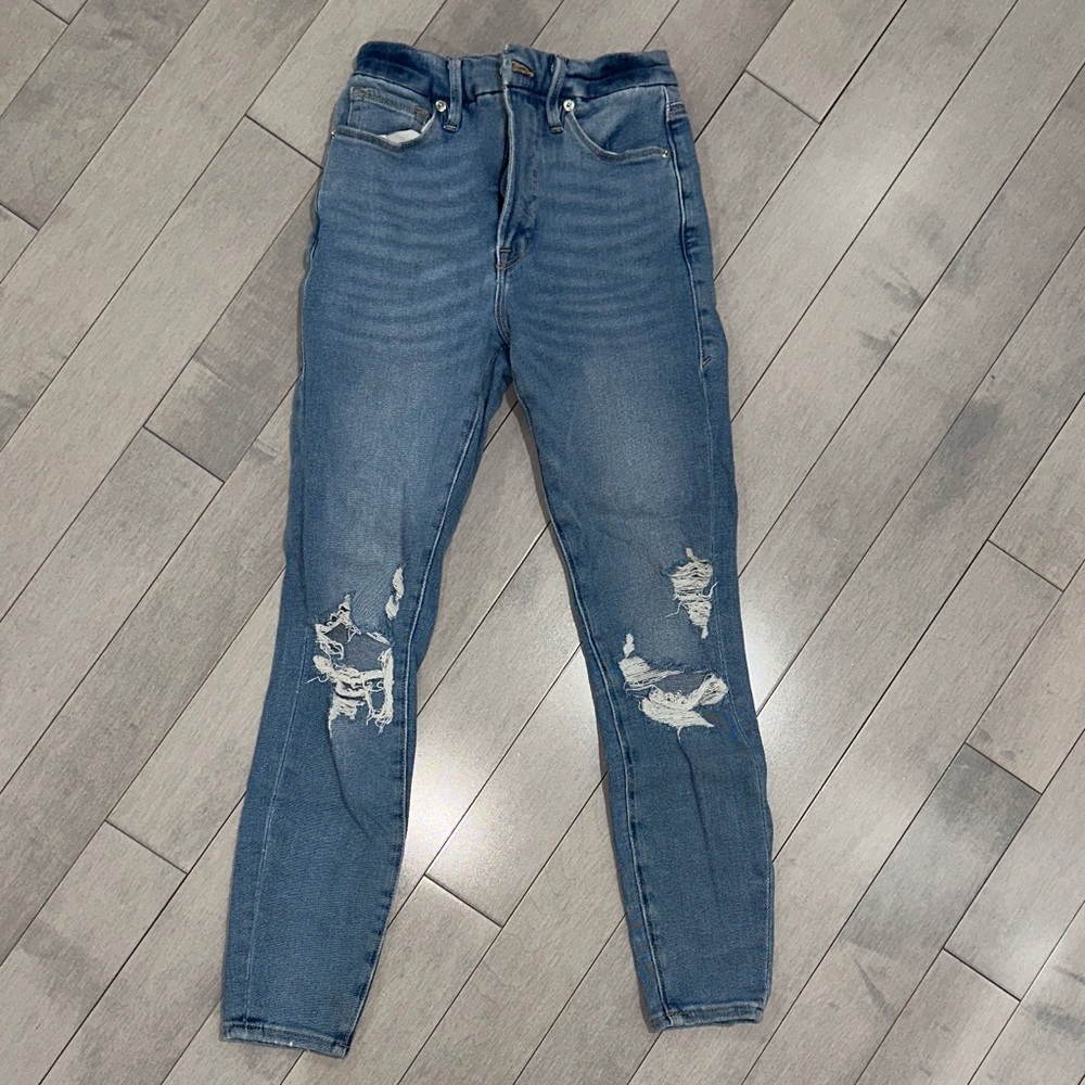 Distressed Blue Women's Jeans
